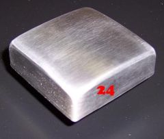 Drehknopf eckig Edelstahl