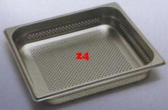 (170) Rieber Gastrobeh�lter Edelstahl 2/3 gelocht