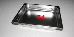 (073) Rieber Gastrobeh�lter Edelstahl 1/2 ungelocht