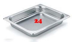 (077) Rieber Gastrobeh�lter Edelstahl 1/2 gelocht