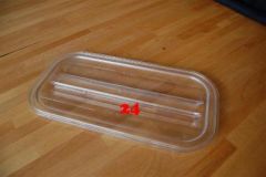 (138) Rieber Flachdeckel Kunststoff transparent