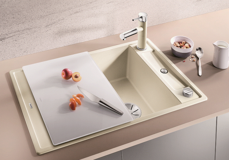 BLANCO AXIA III 45 S online kaufen | Kchensple gnstig Farbe Jasmin InFino Glasschneidbrett Einbau