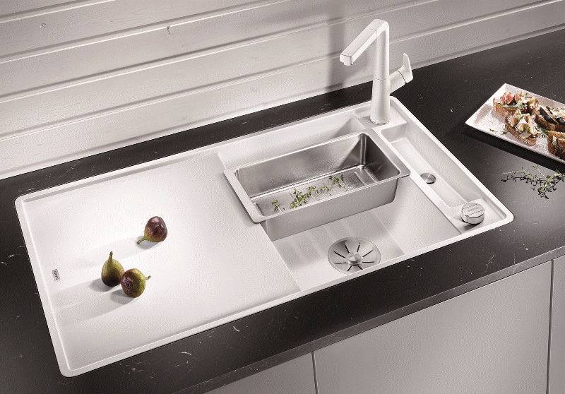 BLANCO AXIA III 5 S F günstig kaufen | Silgranit® Spülen Farbe Weiß InFino Einbau