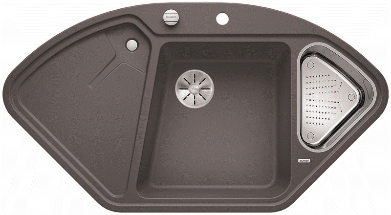 BLANCO DELTA II F gnstig kaufen | Silgranit Granitsple Farbe Felsgrau InFino