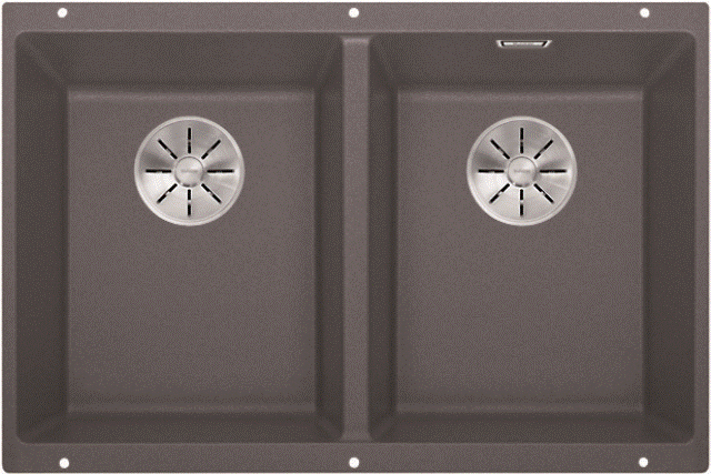 BLANCO SUBLINE 350/350-U gnstig kaufen | Unterbausplen Farbe Felsgrau InFino