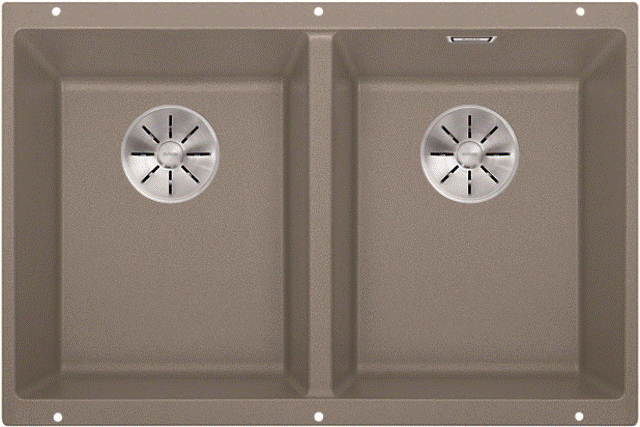 BLANCO SUBLINE 350/350-U gnstig kaufen | Unterbausplen Farbe Tartufo InFino