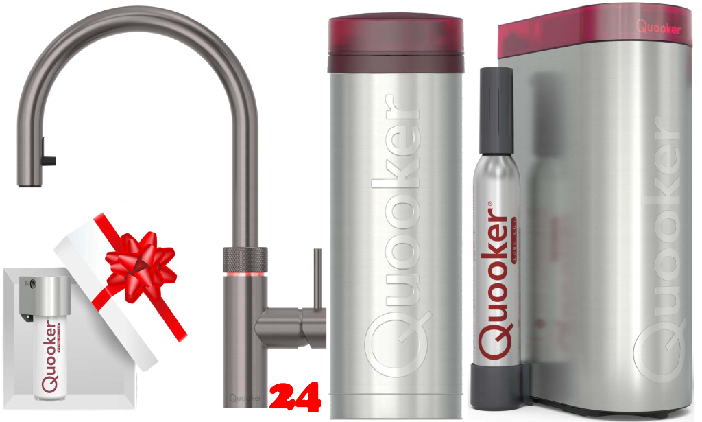 QUOOKER Flex Chrom PRO3 & CUBE jetzt kaufen | Kochendwasserhahn & Trinkwassersystem | Der Wasserhahn, der alles kann | Sp�lenshop24