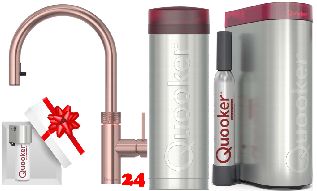 QUOOKER Flex Chrom PRO3 & CUBE jetzt kaufen | Kochendwasserhahn & Trinkwassersystem | Der Wasserhahn, der alles kann | Sp�lenshop24