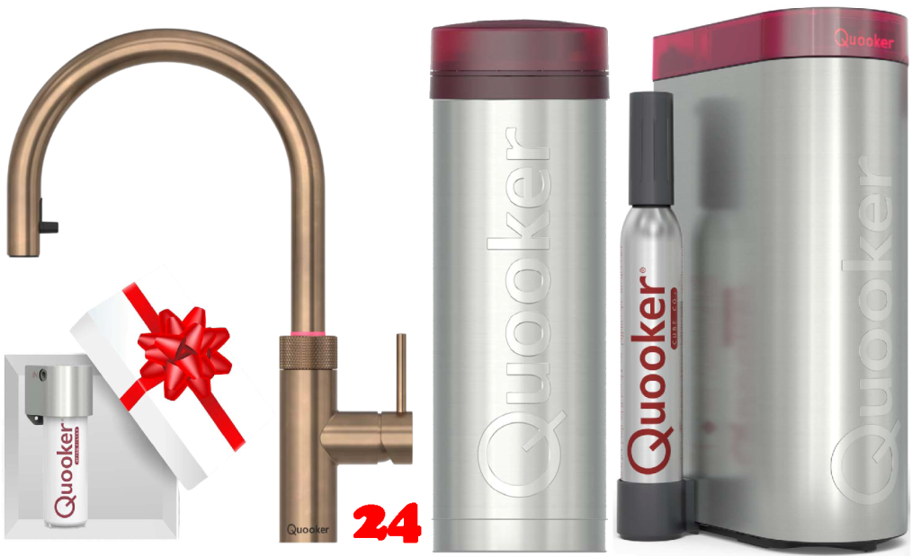 QUOOKER Flex Edelstahl massiv PRO3 & CUBE jetzt online kaufen | Kochendwasserhahn & Trinkwassersystem | Der Wasserhahn, der alles kann | Sp�lenshop24