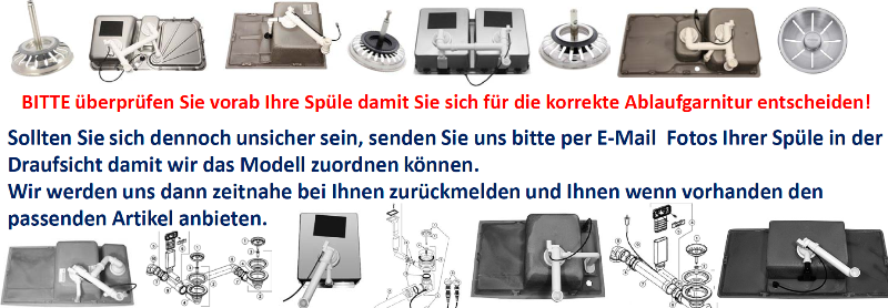 Universal Ablaufgarnituren