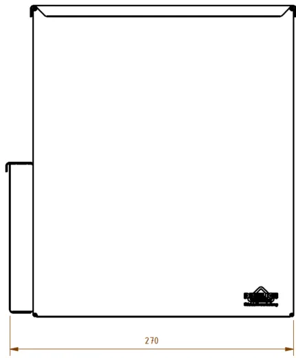 DREILICH Sirius II Hygiene-Abfallbehlter 9110401 zur verdeckten Wandmontage mit stabilem Deckel und Polybeutelspender Fassungsvermgen ca. 5 Liter (2002080040)