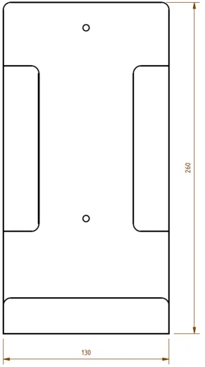 DREILICH Sirius II Hygienebeutelspender 9110103 fr Papierhygienebeutel zur Montage an die Wand offene Bauform (2002120003)