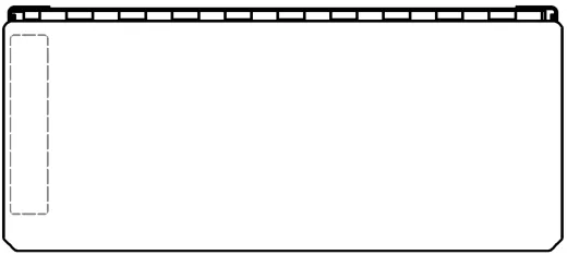 DREILICH Sirius II Hygiene-Abfallbehlter 9110401-2L zur Wandmontage mit stabilem Deckel und Polybeutelspender links Fassungsvermgen ca. 5 Liter (2002080109)