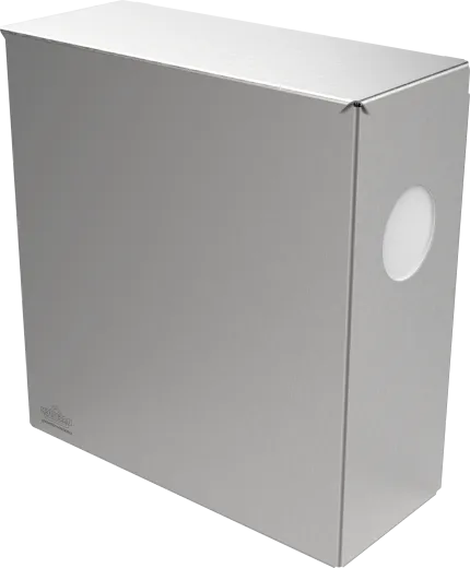 DREILICH Sirius II Hygiene-Abfallbehlter 9110401-2R zur Wandmontage mit stabilem Deckel und Polybeutelspender rechts Fassungsvermgen ca. 5 Liter (2002080113)