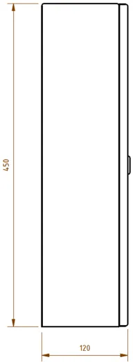 DREILICH Sirius II Hygiene-Abfallbehlter 9110104 zur Aufputz- oder Unterputzmontage mit Schwingklappe Fassungsvermgen ca. 5,5 Liter (2002080026)