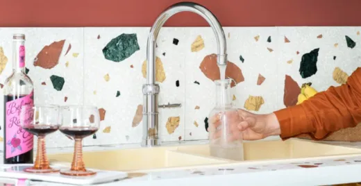 QUOOKER CLASSIC FUSION Round Messing Patina COMBI (+) B mit CUBE 2 *Der Wasserhahn, der alles kann! Nostalgieoptik (COMBI+CFNRPTBCUBE)