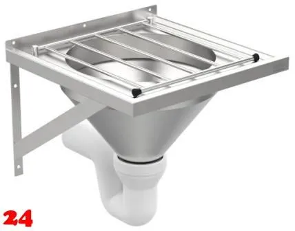 DREILICH Fkalienausguss wandhngend 460 fugenlos eingeschweites Becken fr medizinischen Bereich (3504180115)