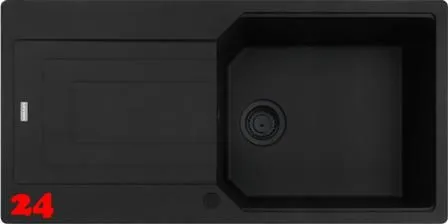 FRANKE Kchensple Urban UBG 611-100 Fragranit+ Einbausple / Granitsple Black Matt - Black Collection