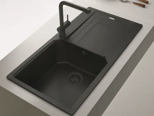 FRANKE Kchensple Urban UBG 611-78 Fragranit+ Einbausple / Granitsple Black Matt - Black Collection