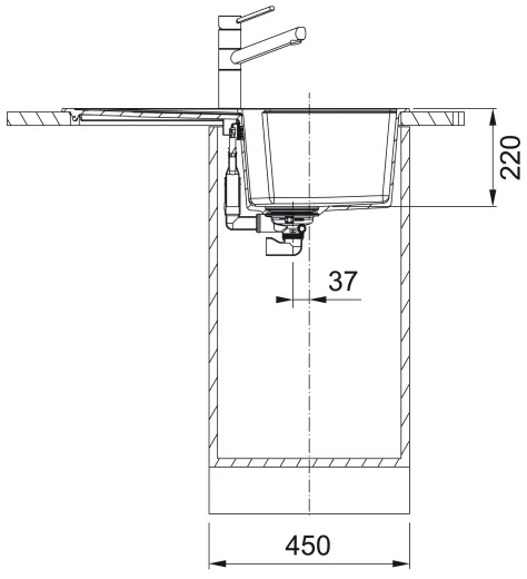 FRANKE Kchensple Urban UBG 611-78 Fragranit+ Einbausple / Granitsple Black Matt - Black Collection