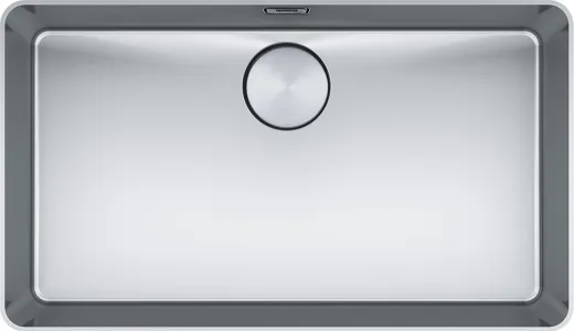 FRANKE Kchensple Mythos MYX 210-70 Einbausple Slimtop / Flchenbndig mit Siebkorb als Stopfenventil