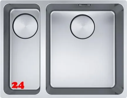 FRANKE Küchenspüle Mythos MYX 160-34-16 Unterbauspüle (Montage unter die Arbeitsplatte) mit Integralablauf und Siebkorb als Stopfenventil FRANKE Küchenspüle Mythos MYX 160-34-16 Unterbauspüle (Montage unter die Arbeitsplatte) mit Integralablauf und Siebkorb als Stopfenventil