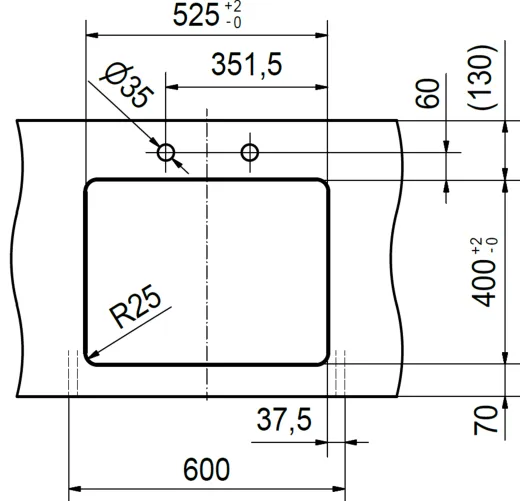 FRANKE Kchensple Mythos MYX 160-34-16 Unterbausple (Montage unter die Arbeitsplatte) mit Integralablauf und Siebkorb als Stopfenventil