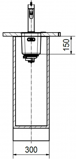 FRANKE Kchensple Mythos MYX 110-16 Unterbausple (Montage unter die Arbeitsplatte) mit Integralablauf und Siebkorb als Stopfenventil