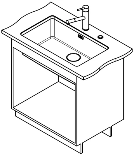 FRANKE Kchensple Mythos MYX 110-70 Unterbausple (Montage unter die Arbeitsplatte) mit Integralablauf und Siebkorb als Stopfenventil