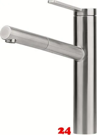 FRANKE Kchenarmatur Tango Neo Einhebelmischer Edelstahl massiv mit Zugauslauf 120 schwenkbarer Auslauf