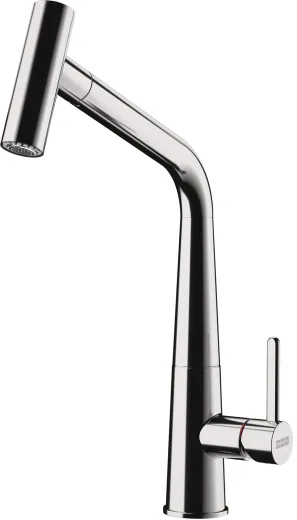 FRANKE Kchenarmatur Icon Einhebelmischer Chrom mit Zugauslauf als Schlauchbrause 360 schwenkbarer Auslauf