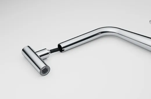 FRANKE Kchenarmatur Icon Einhebelmischer Chrom mit Zugauslauf als Schlauchbrause 360 schwenkbarer Auslauf