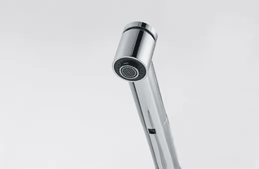 FRANKE Kchenarmatur Centro Einhebelmischer Chrom mit Zugauslauf als Schlauchbrause 120 schwenkbarer Auslauf