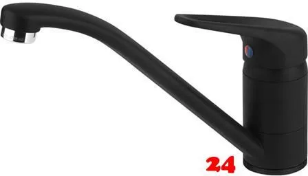 FRANKE Kchenarmatur Novara Plus Einhebelmischer Black Matt mit Festauslauf 360 schwenkbar