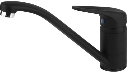 FRANKE Kchenarmatur Novara Plus Einhebelmischer Black Matt mit Festauslauf 360 schwenkbar