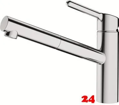 FRANKE Kchenarmatur Orbit Einhebelmischer Chrom mit Zugauslauf als Schlauchbrause 120 schwenkbarer Auslauf Niederdruck