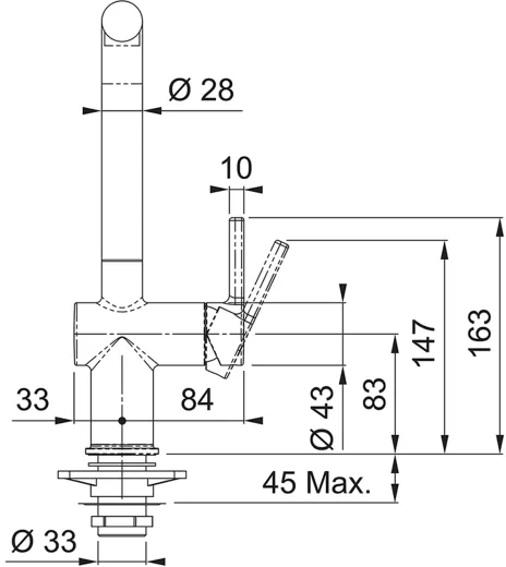 ✅ FRANKE Kchenarmatur Active L Einhebelmischer Chrom mit Festauslauf 180 schwenkbarer Auslauf mit Laminar Strahlregler