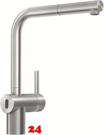 FRANKE Kchenarmatur Atlas Neo Sensor Einhebelmischer Edelstahl massiv mit Sensor-Technologie mit Zugauslauf 180 schwenkbarer Auslauf