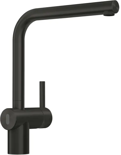 FRANKE Kchenarmatur Atlas Neo Sensor Einhebelmischer Edelstahl Industrial Black (PVD) mit Sensor-Technologie mit Festauslauf 180 schwenkbarer Auslauf