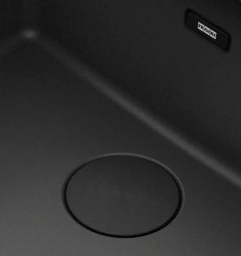 FRANKE Abdeckkappe fr den Abfluss schwarz 112.0657.146 passend zur Splenserie Maris