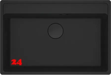 FRANKE Kchensple Maris MRG 210-72 A HLB Fragranit+ Granitsple Flchenbndig Black Matt - Black Collection Siebkorb als Stopfenventil