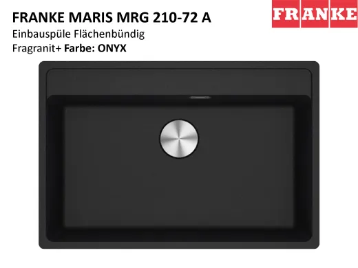 FRANKE Kchensple Maris MRG 210-72 A HLB Fragranit+ Granitsple Flchenbndig mit Siebkorb als Druckknopfventil