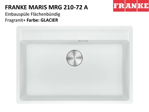FRANKE Kchensple Maris MRG 210-72 A HLB Fragranit+ Granitsple Flchenbndig mit Siebkorb als Druckknopfventil