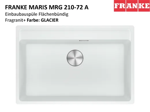 FRANKE Kchensple Maris MRG 210-72 A HLB Fragranit+ Granitsple Flchenbndig mit Siebkorb als Stopfenventil