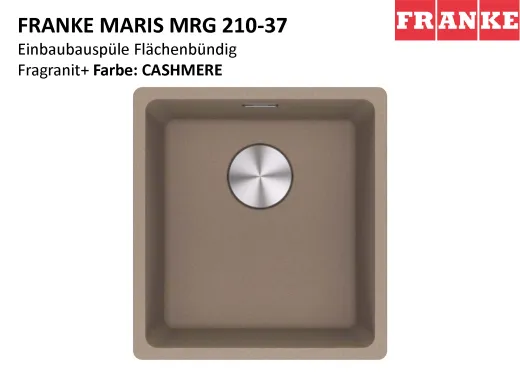 FRANKE Kchensple Maris MRG 210-37 Fragranit+ Granitsple Flchenbndig mit Siebkorb als Stopfenventil