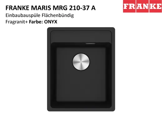 FRANKE Kchensple Maris MRG 210-37 A HLB Fragranit+ Granitsple Flchenbndig mit Siebkorb als Druckknopfventil