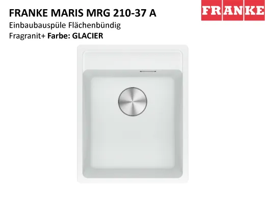 FRANKE Kchensple Maris MRG 210-37 A HLB Fragranit+ Granitsple Flchenbndig mit Siebkorb als Druckknopfventil