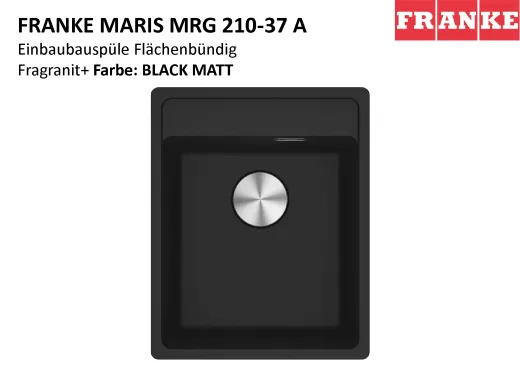 FRANKE Kchensple Maris MRG 210-37 A HLB Fragranit+ Granitsple Flchenbndig mit Siebkorb als Druckknopfventil