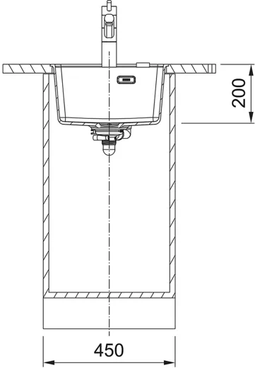 FRANKE Kchensple Maris MRG 210-37 A HLB Fragranit+ Granitsple Flchenbndig mit Siebkorb als Stopfenventil