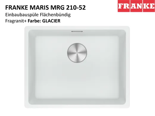 ❎ FRANKE Kchensple Maris MRG 210-52 Fragranit+ Granitsple Flchenbndig mit Siebkorb als Stopfenventil